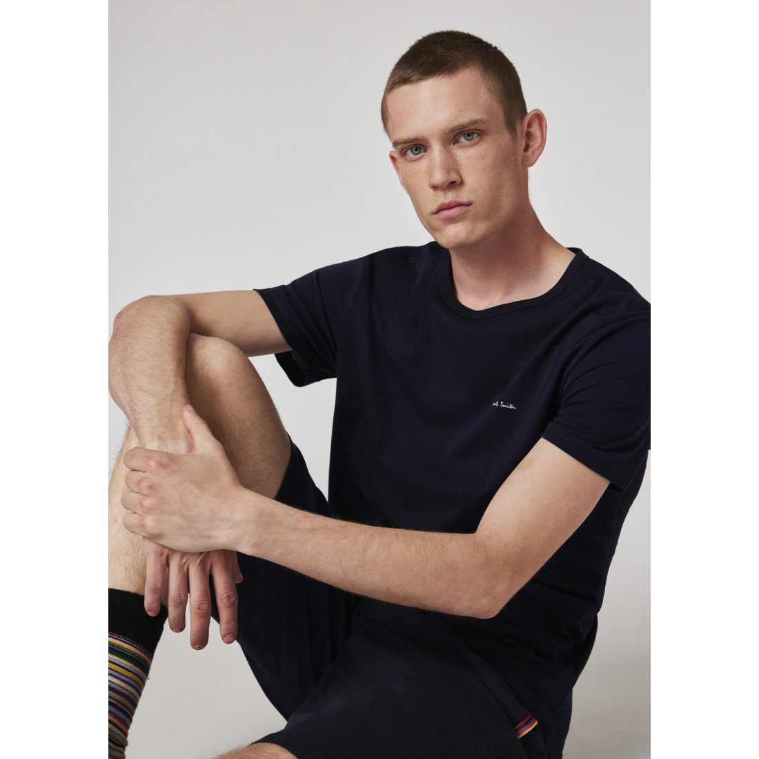 T-shirt 'Mixed Colour Organic Cotton Logo Lounge' pour Hommes - 3 Pièces