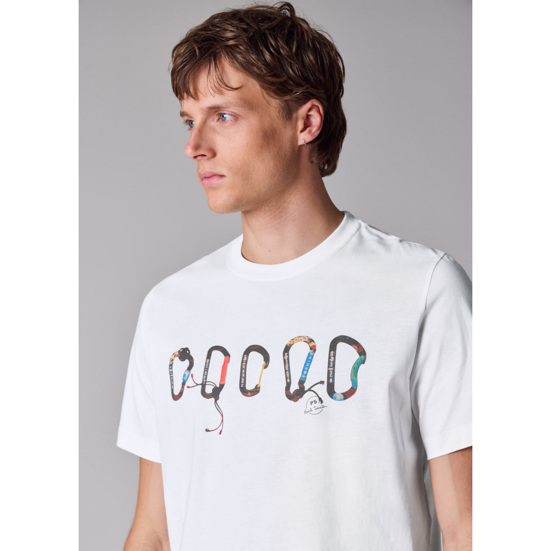 'Carabiner Print' T-Shirt für Herren