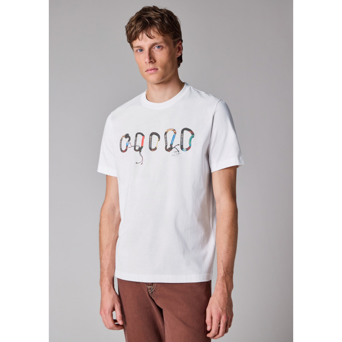 'Carabiner Print' T-Shirt für Herren