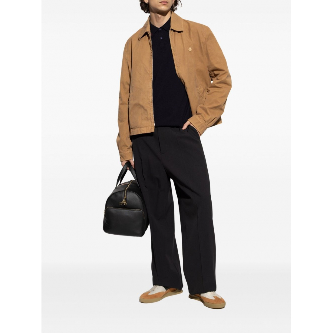 Langärmeliges Poloshirt für Herren