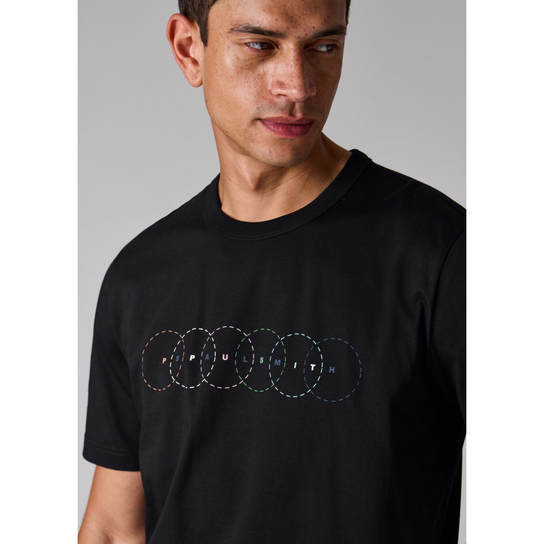 T-shirt 'Multi Circles Print' pour Hommes