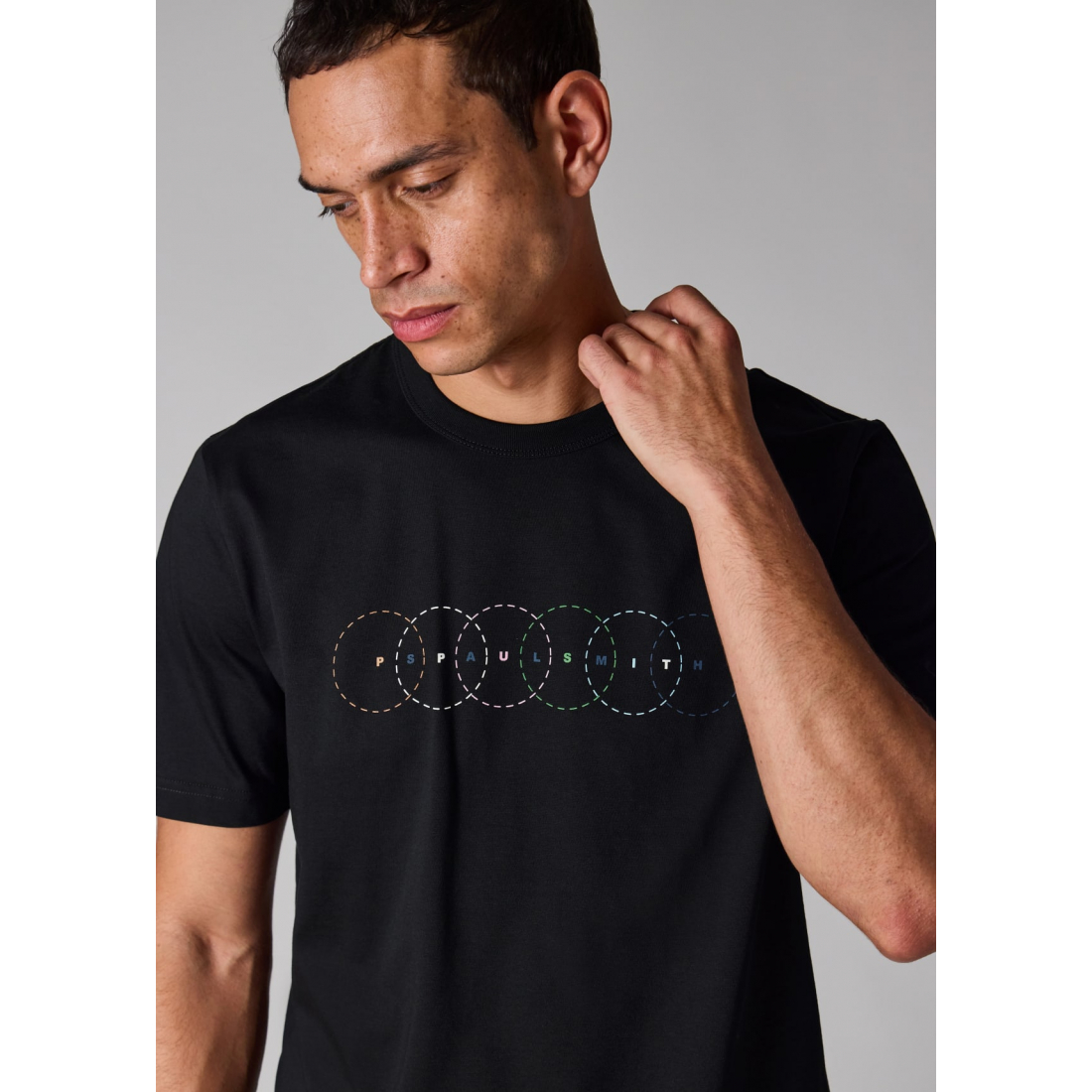T-shirt 'Multi Circles Print' pour Hommes