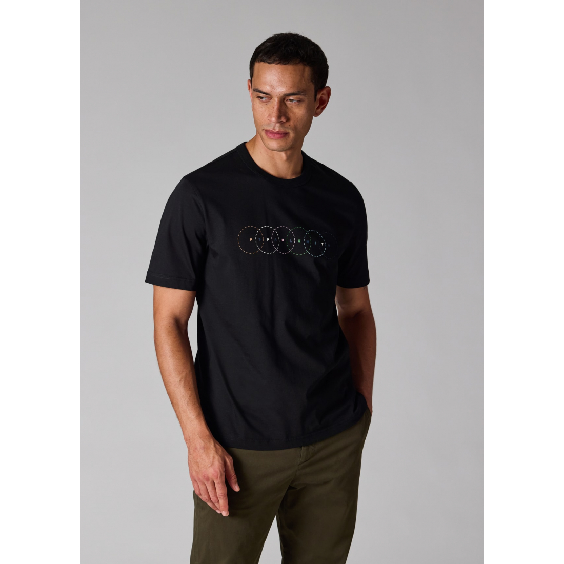 T-shirt 'Multi Circles Print' pour Hommes