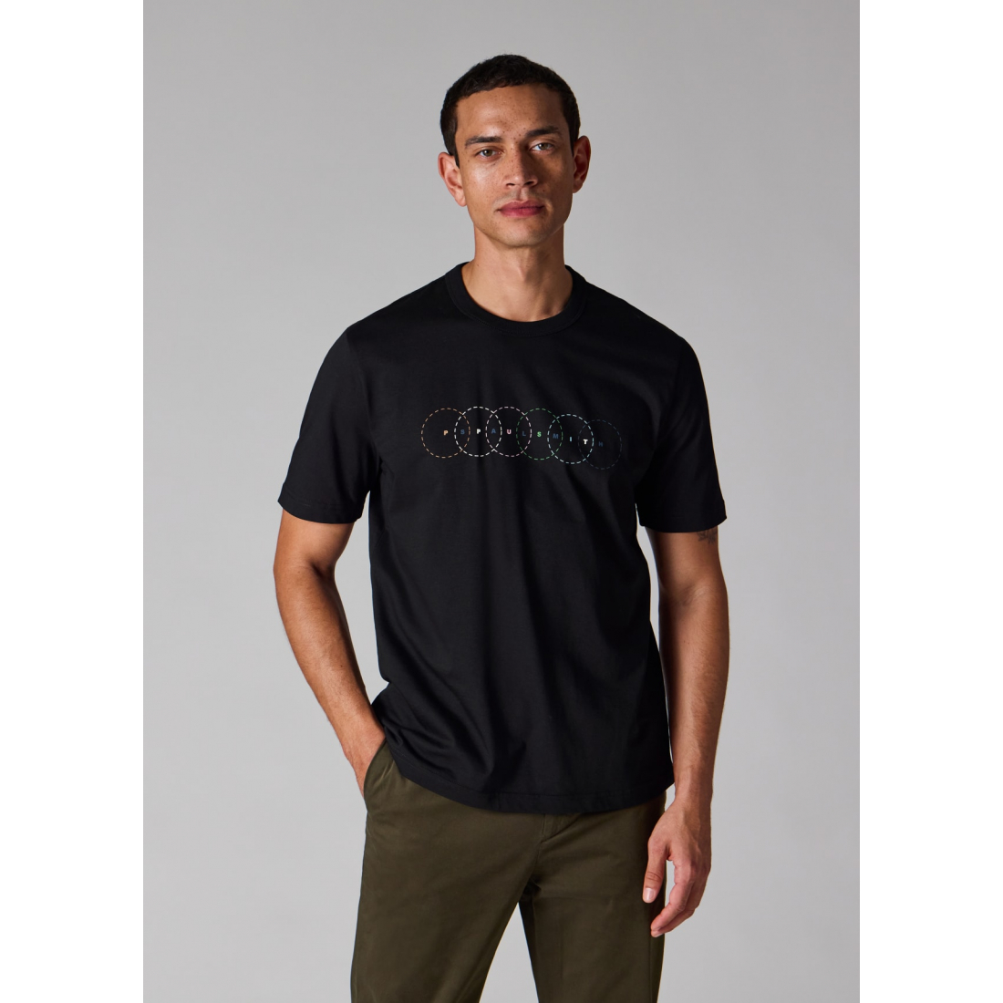 T-shirt 'Multi Circles Print' pour Hommes