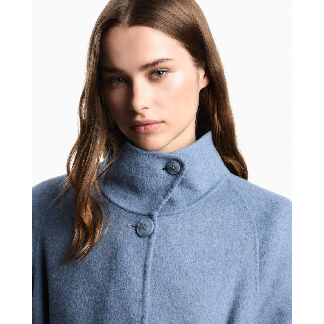 Manteau 'Belted Stand-Collar' pour Femmes