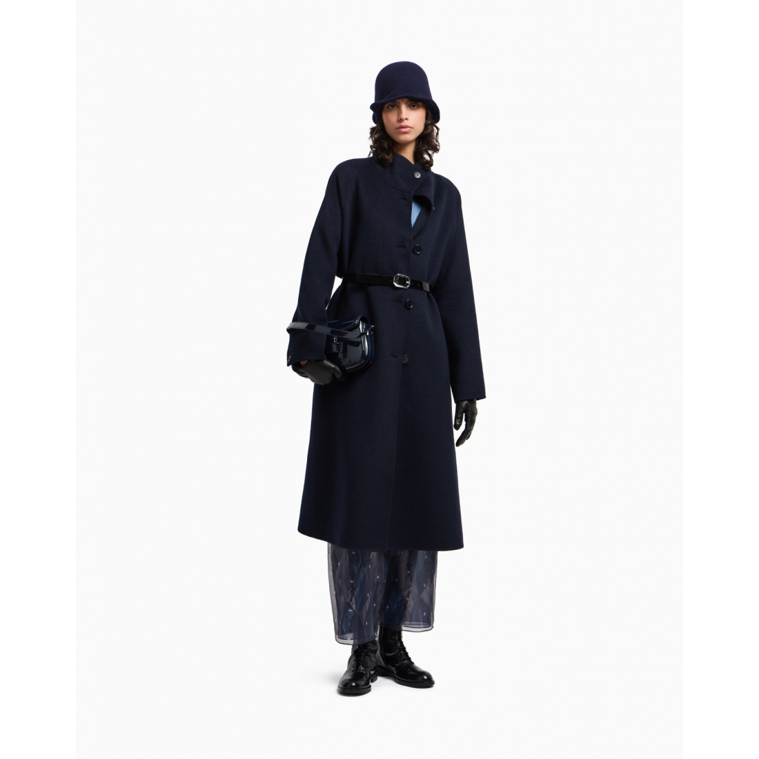 Manteau 'Belted Long-Sleeve' pour Femmes