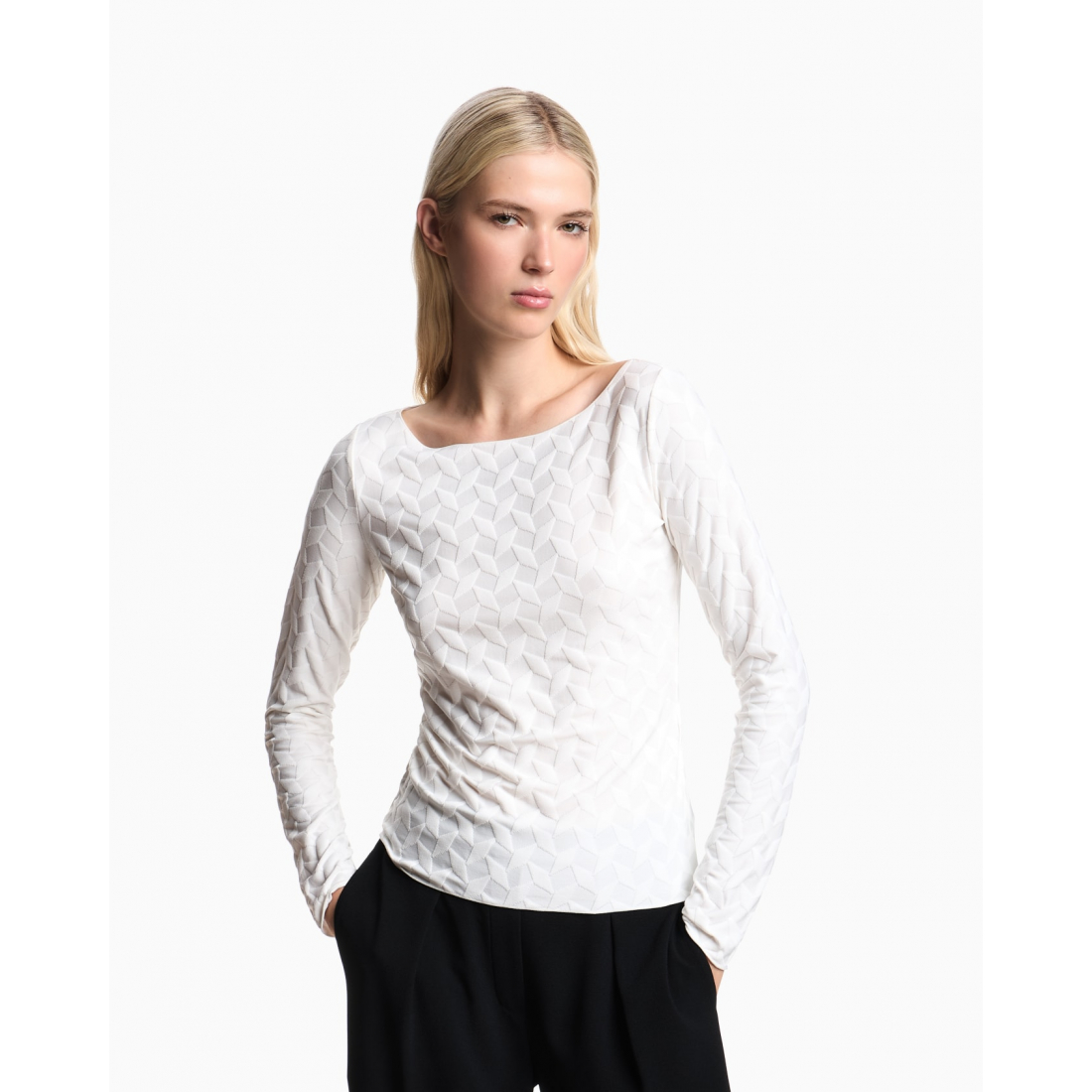 'Long-Sleeved' Langärmelige Bluse für Damen
