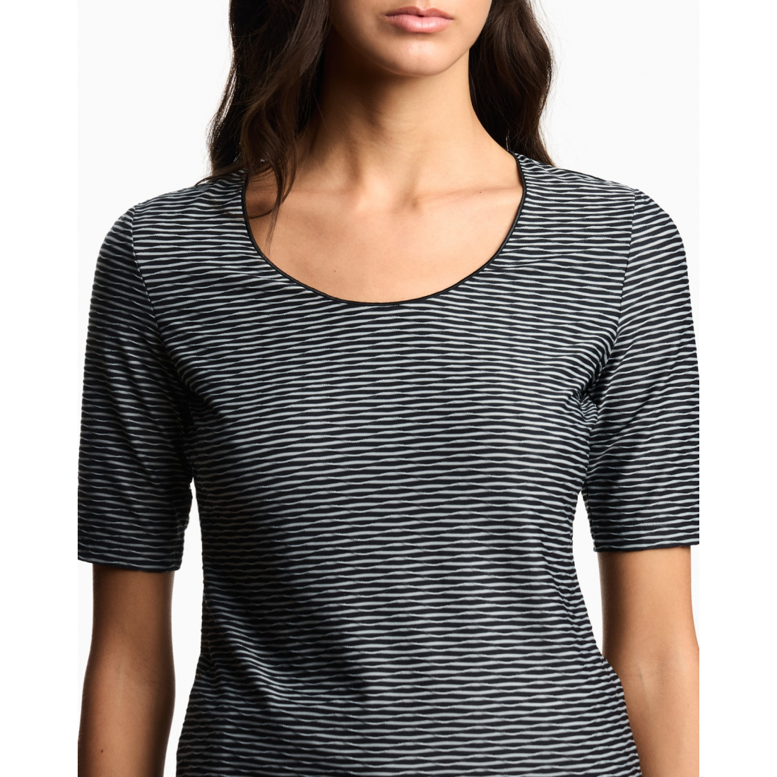 'Striped' T-Shirt für Damen