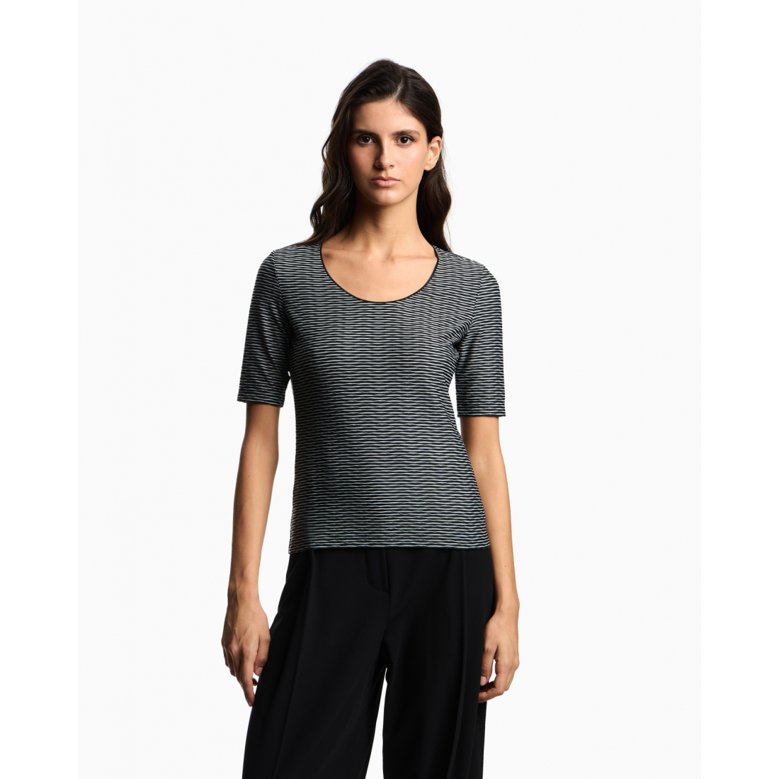 'Striped' T-Shirt für Damen