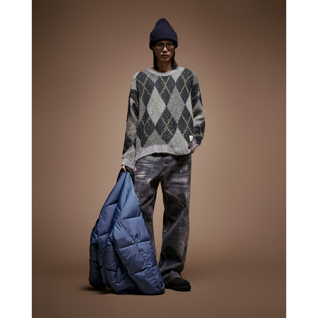 Jeans 'Distressed Print' pour Hommes