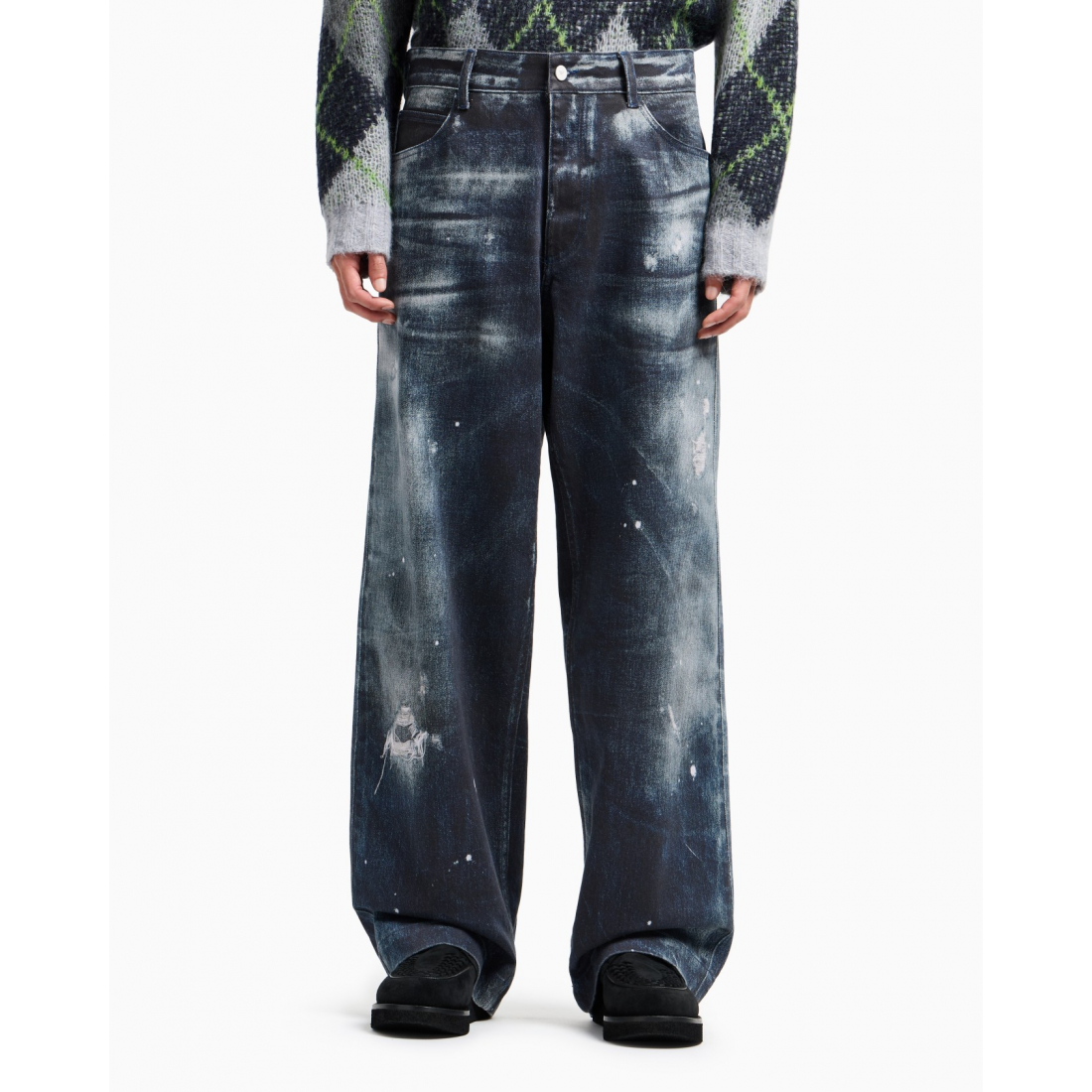 Jeans 'Distressed Print' pour Hommes