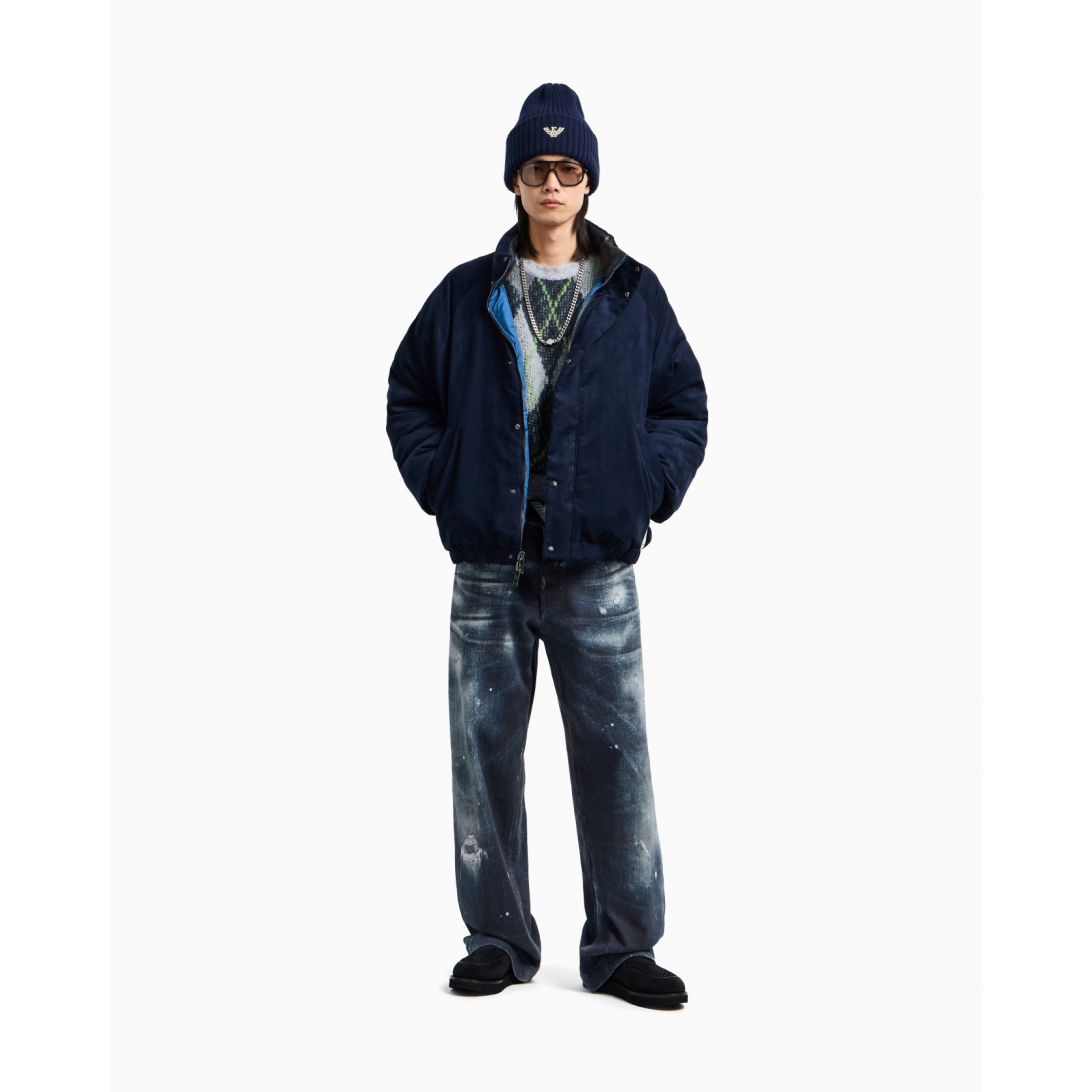 Jeans 'Distressed Print' pour Hommes