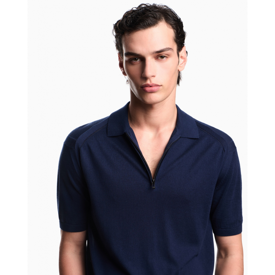 Men's 'Zip-Up' Polo Shirt