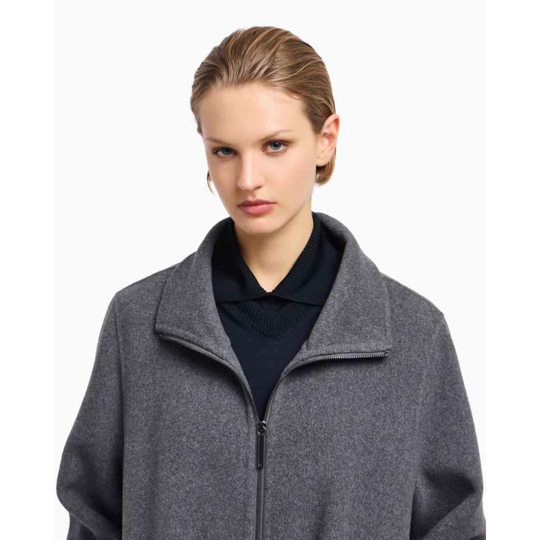 'Zip-Up' Mantel für Damen