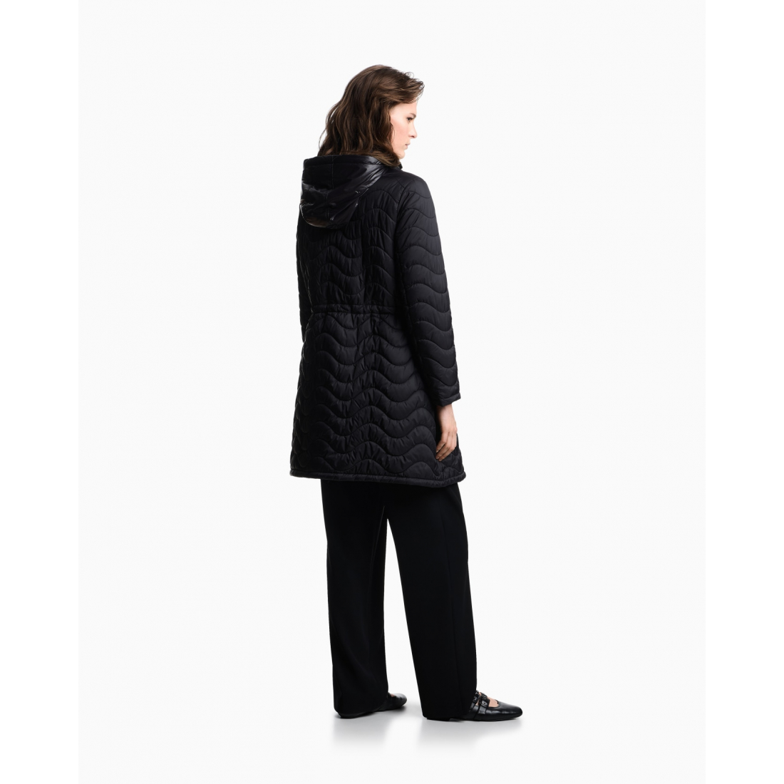 'Quilted Hooded' Mantel für Damen