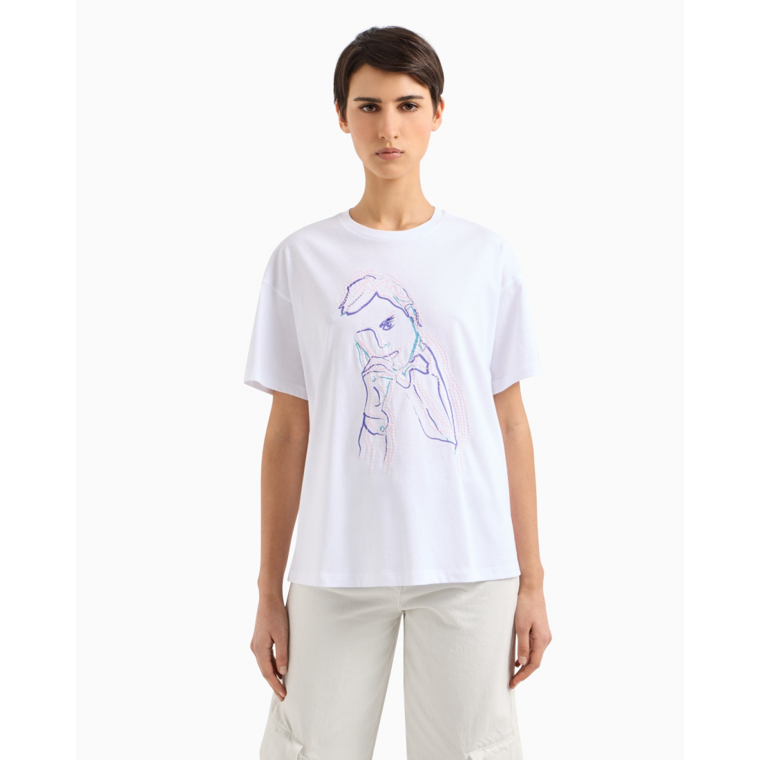 T-shirt 'Graphic-Print' pour Femmes