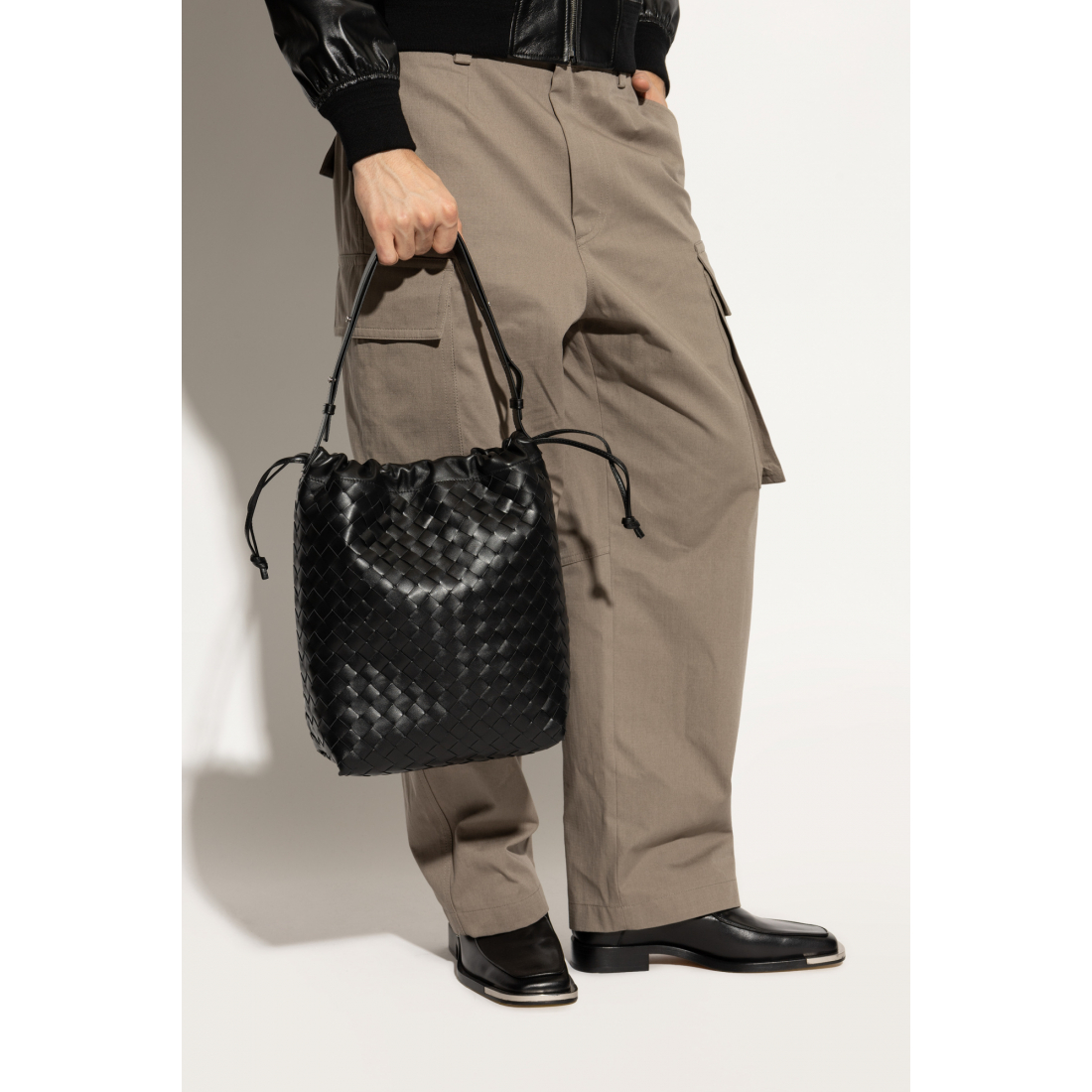 'Intrecciato' Beuteltasche für Herren