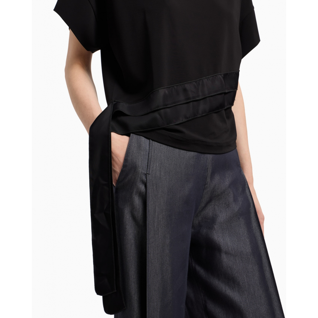 T-shirt 'Strap-Detail' pour Femmes