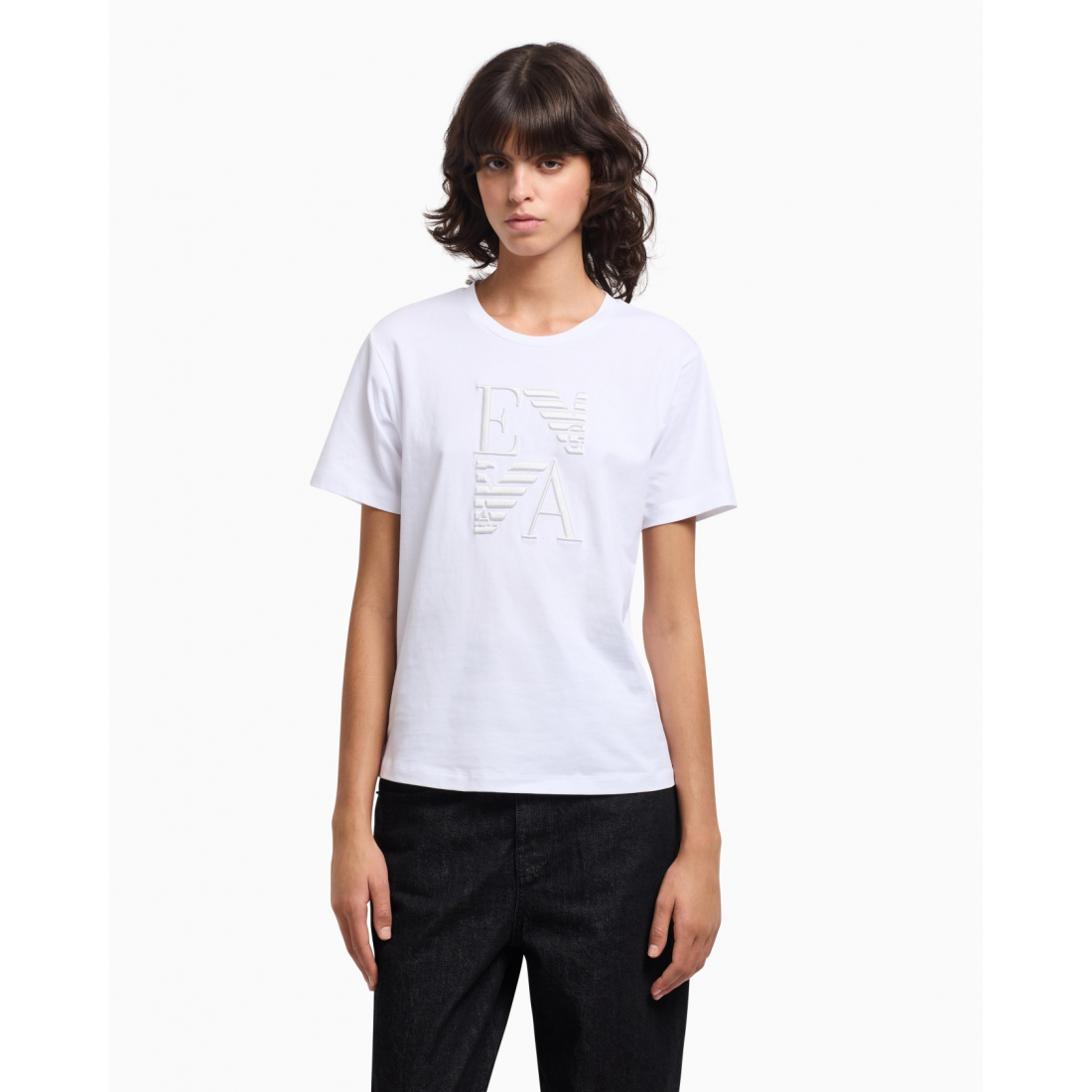 'Logo-Embroidered' T-Shirt für Damen