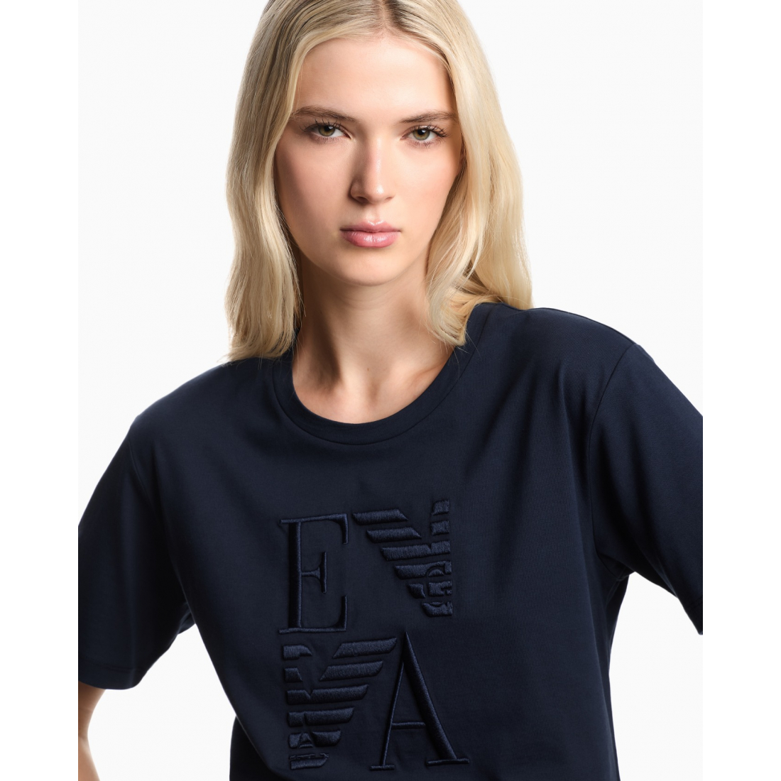 'Logo-Embroidered' T-Shirt für Damen