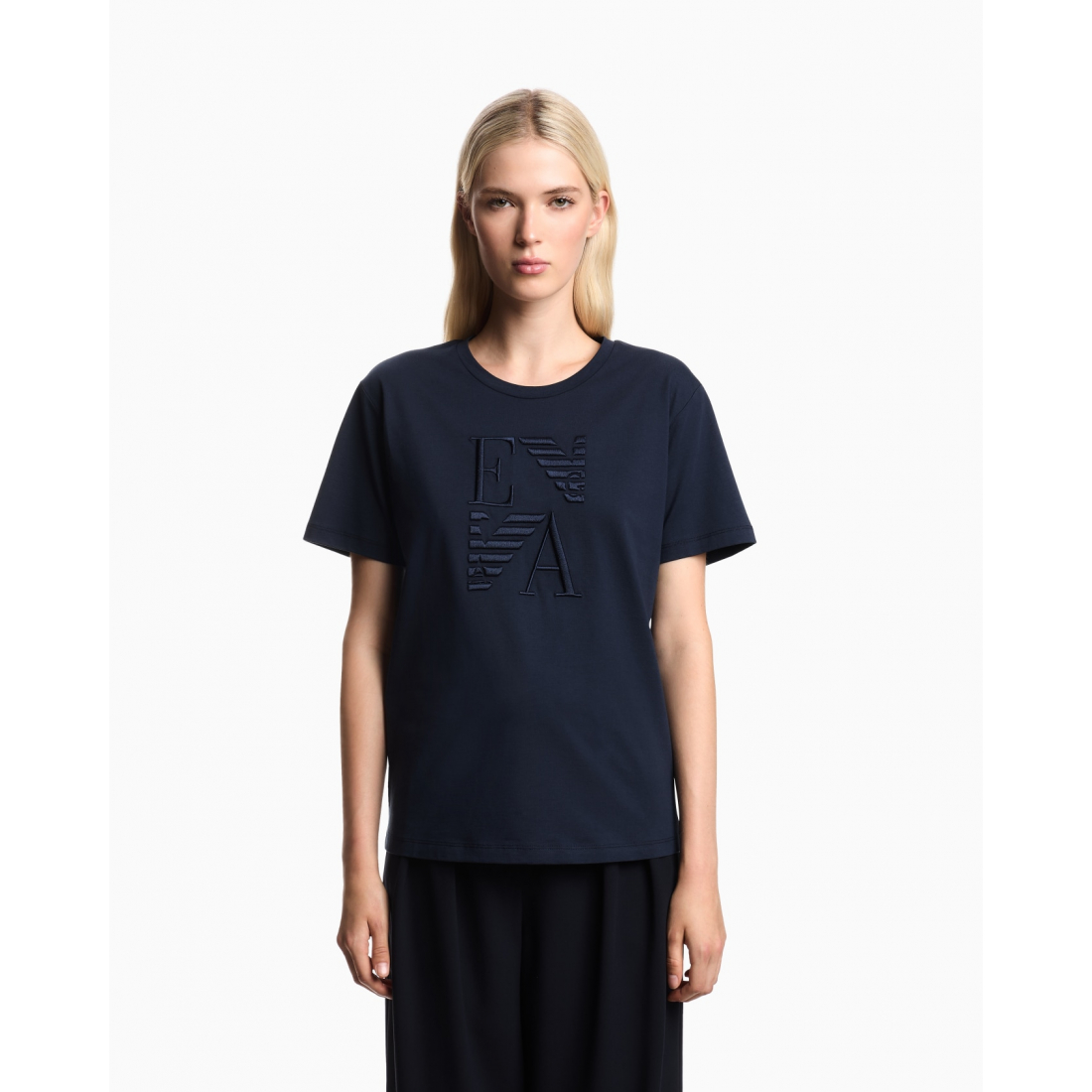 'Logo-Embroidered' T-Shirt für Damen