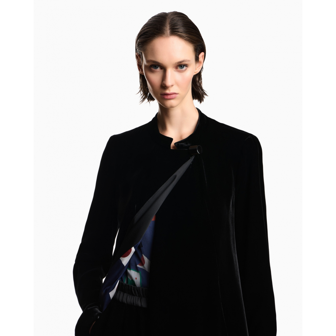 Women's 'Liquid-Velvet Buttoned' Coat