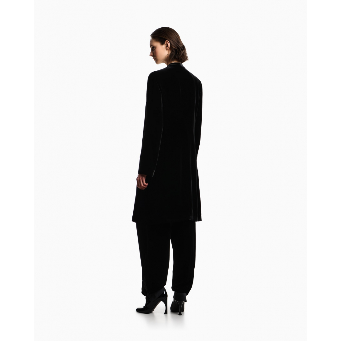 Women's 'Liquid-Velvet Buttoned' Coat