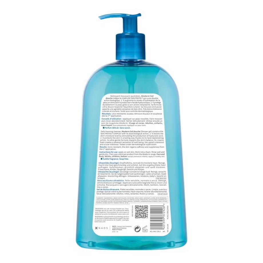 'Atoderm' Shower Gel - Normal to dry skin, Sensitive skin, 1 L