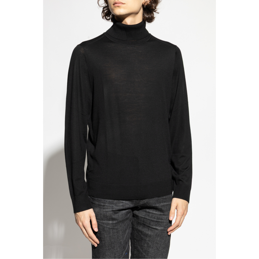 Pull à col roulé 'Stripe-Detail' pour Hommes