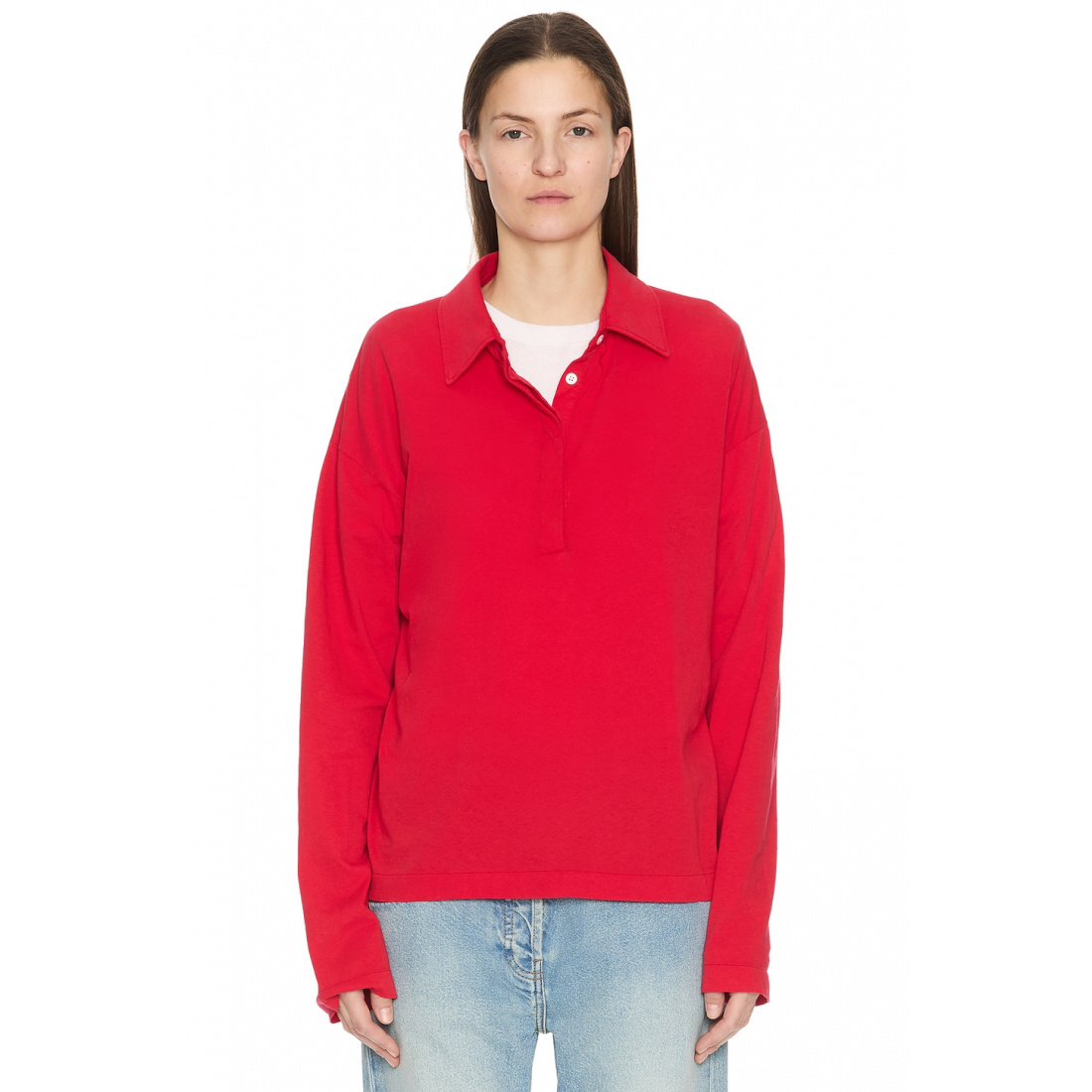 'Roddie' Langärmeliges Poloshirt für Damen