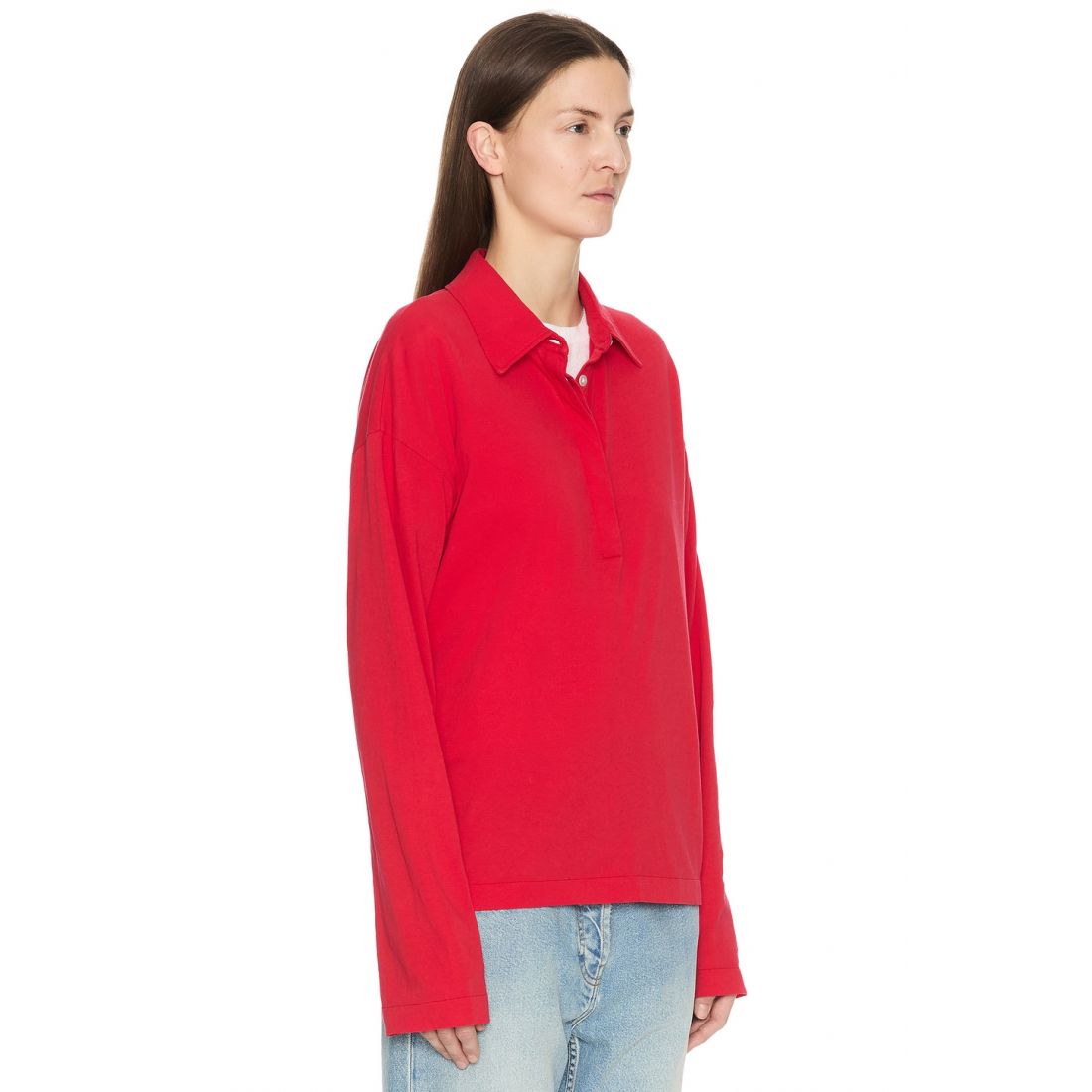 'Roddie' Langärmeliges Poloshirt für Damen