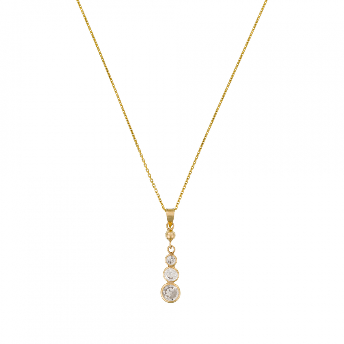 Pendentif sur chaine 'Brillants Pendants' pour Femmes