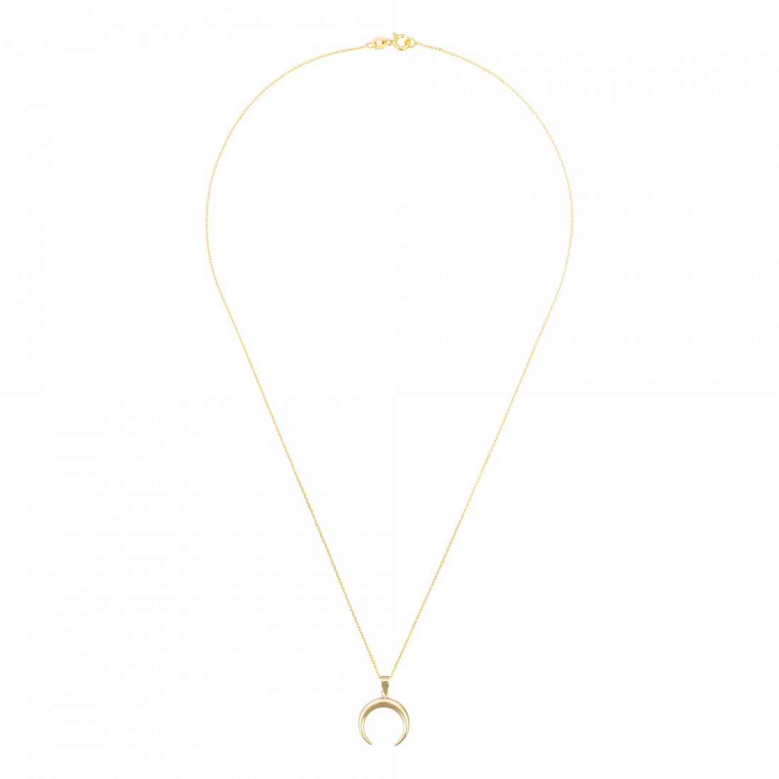 Pendentif sur chaine 'Demi Lune' pour Femmes