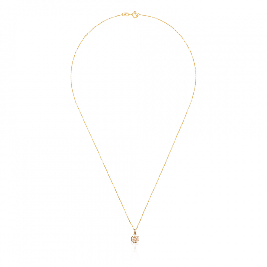 Pendentif sur chaine 'Flora' pour Femmes