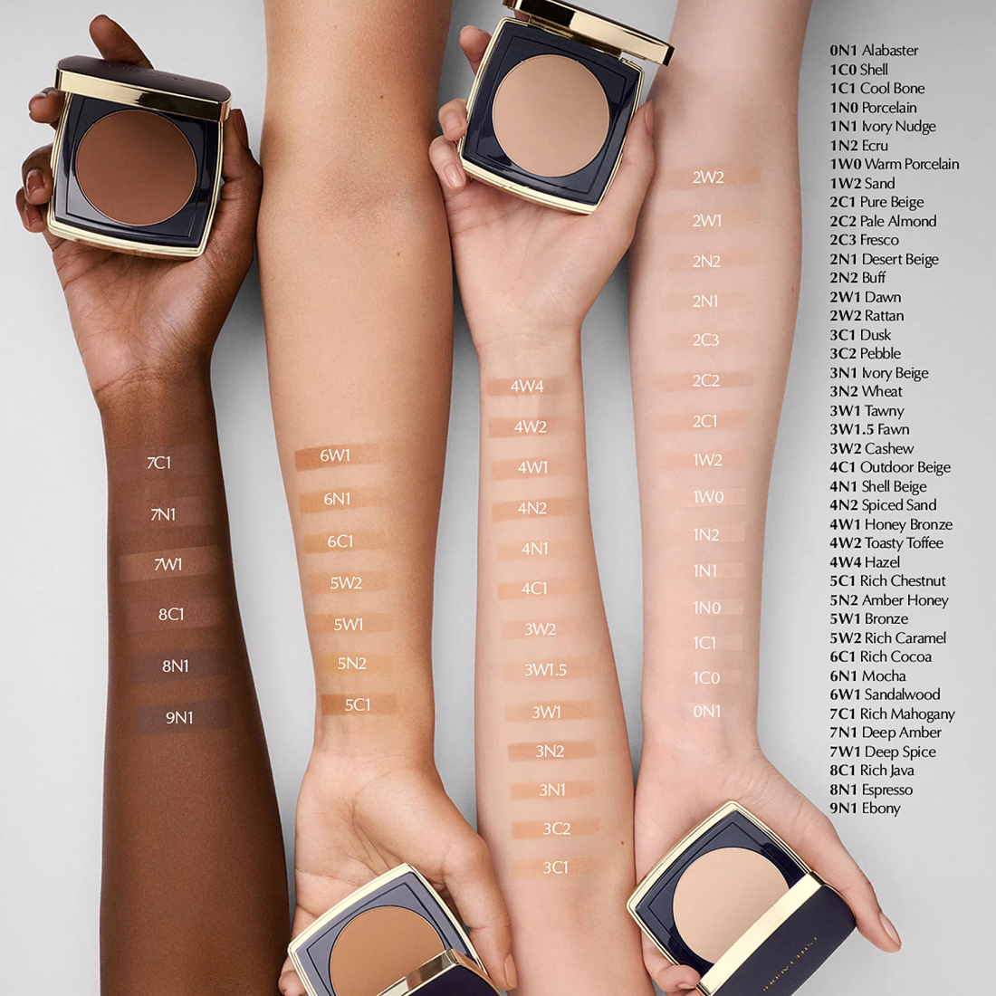 'Double Wear Stay-In-Place Matte SPF9' Pulverbasis - 3N1 Ivory Beige 12 g