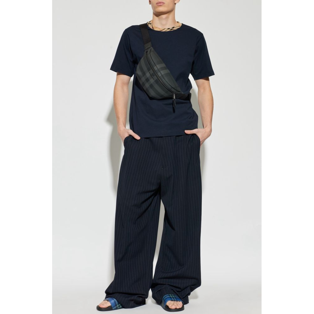 T-shirt 'Checked Trim' pour Hommes