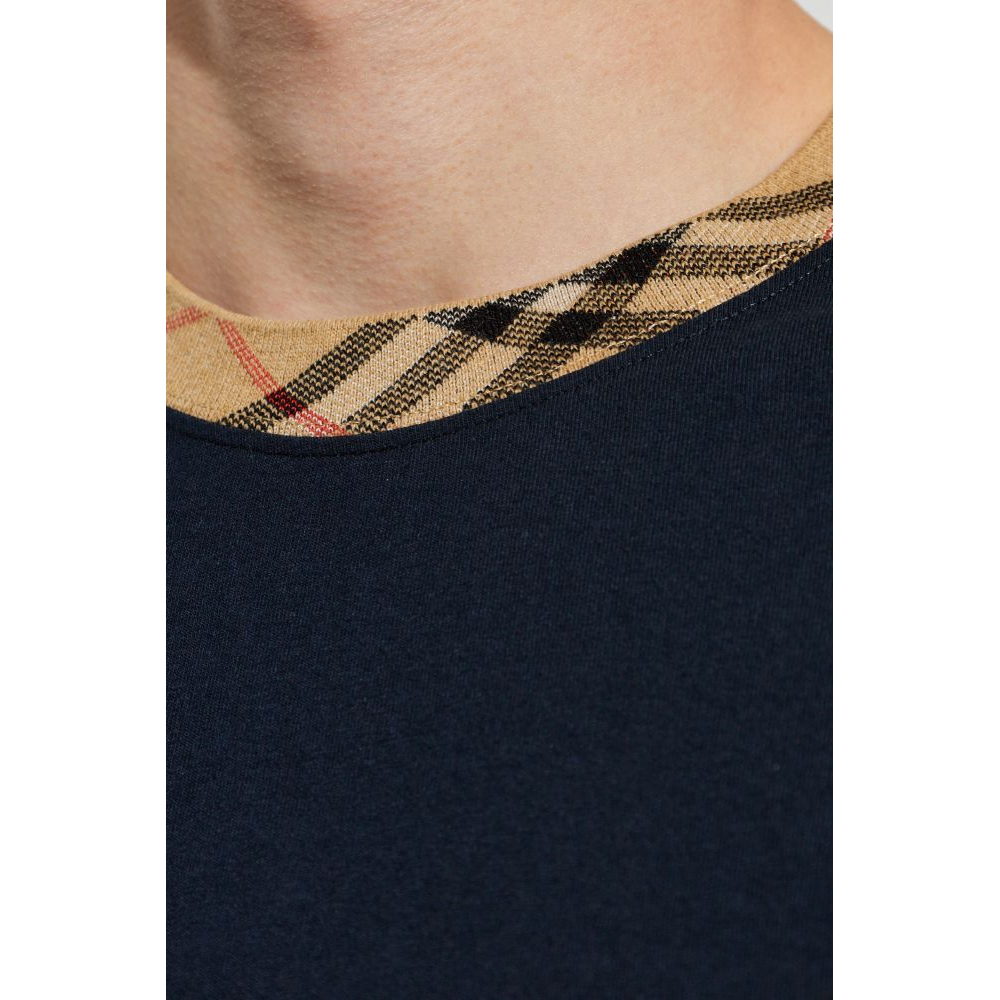 T-shirt 'Checked Trim' pour Hommes