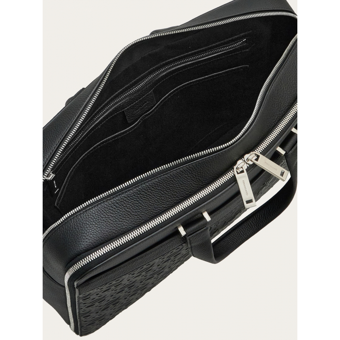 Mallette  'Embossed Gancini' pour Hommes