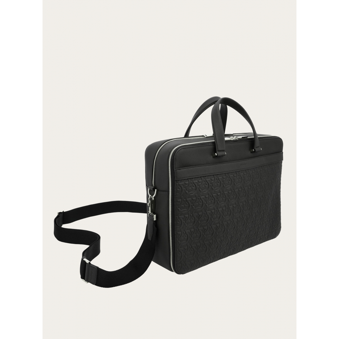 Mallette  'Embossed Gancini' pour Hommes