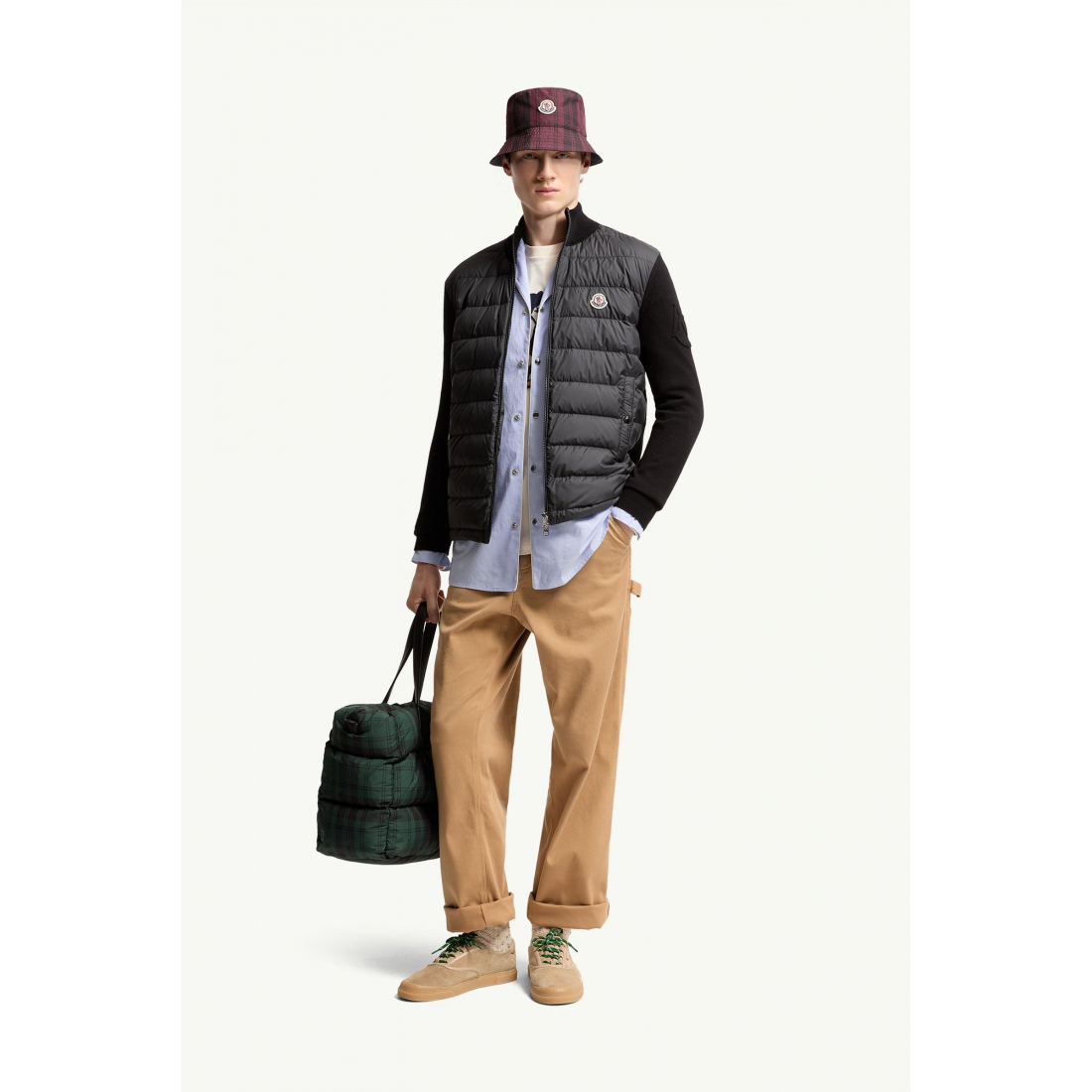 Cardigan 'Padded Zip-Up' pour Hommes