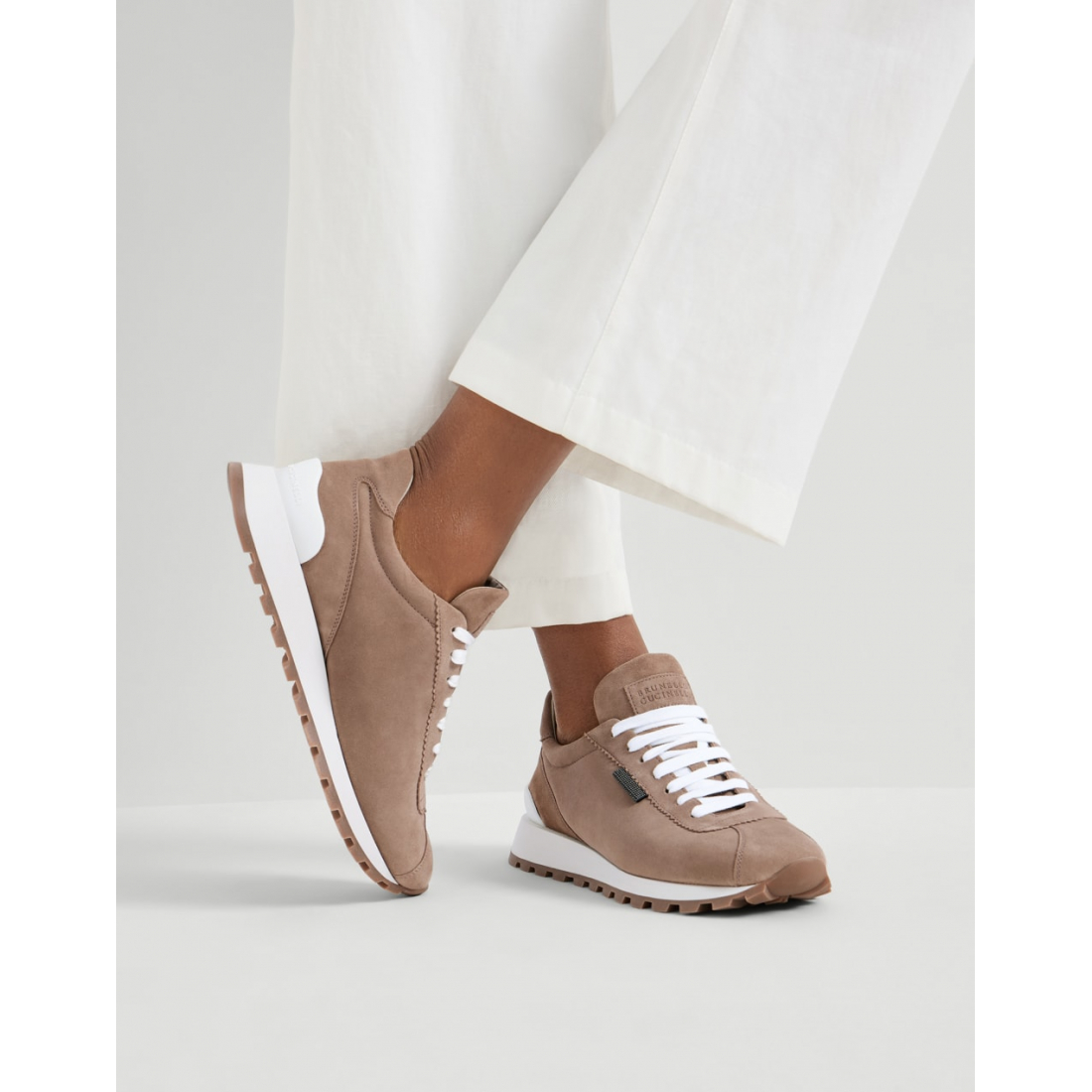 Women's 'With Shiny Tab' Sneakers