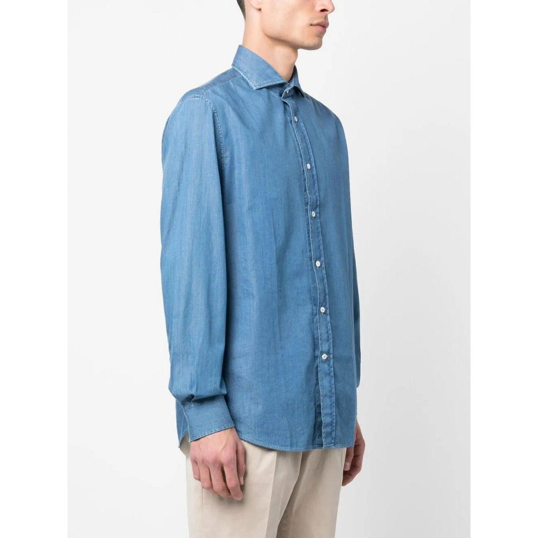 Chemise en Jean 'Spread-Collar' pour Hommes