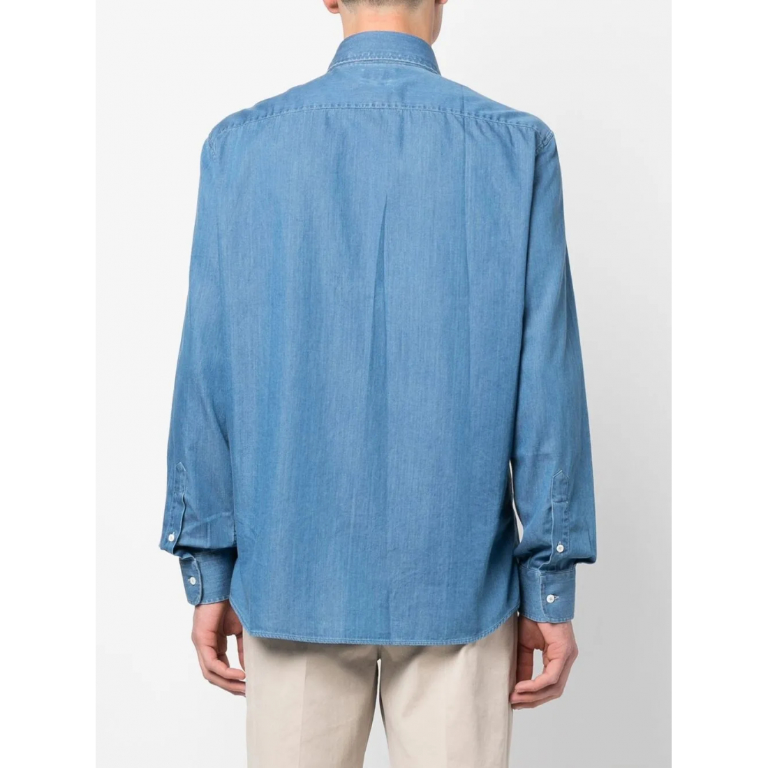 Chemise en Jean 'Spread-Collar' pour Hommes