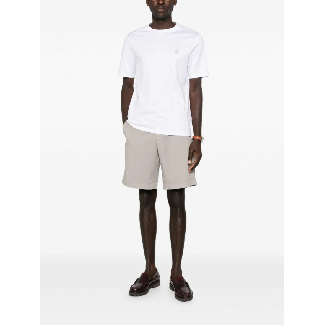 Men's 'Embroidered-Logo' T-Shirt