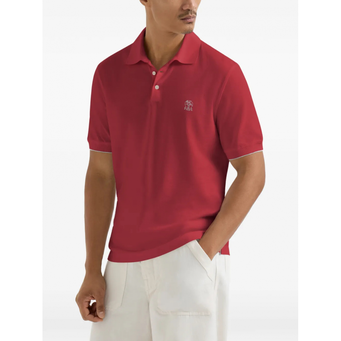 Polo 'Logo-Embroidered' pour Hommes