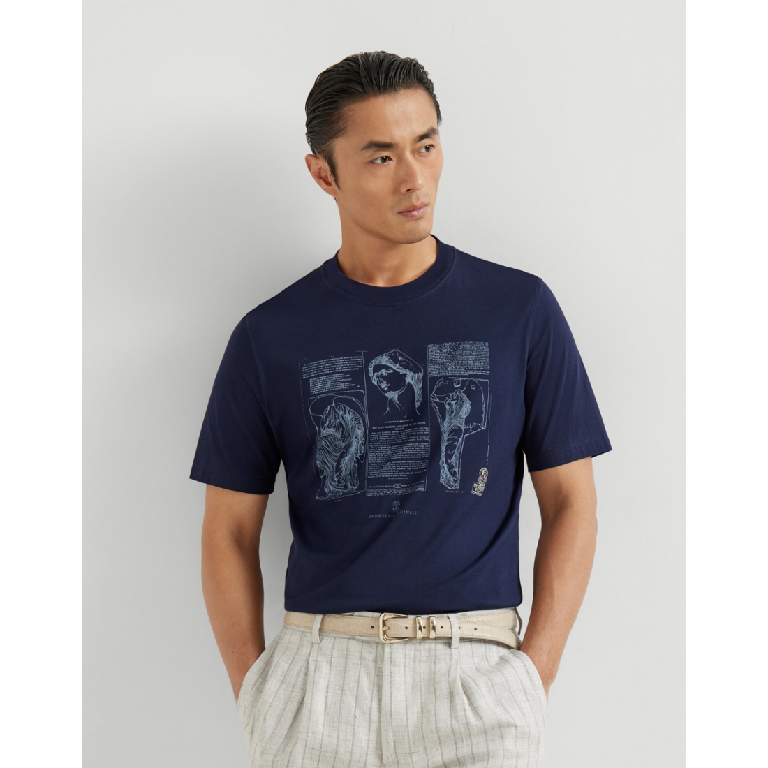 T-shirt 'With Print' pour Hommes