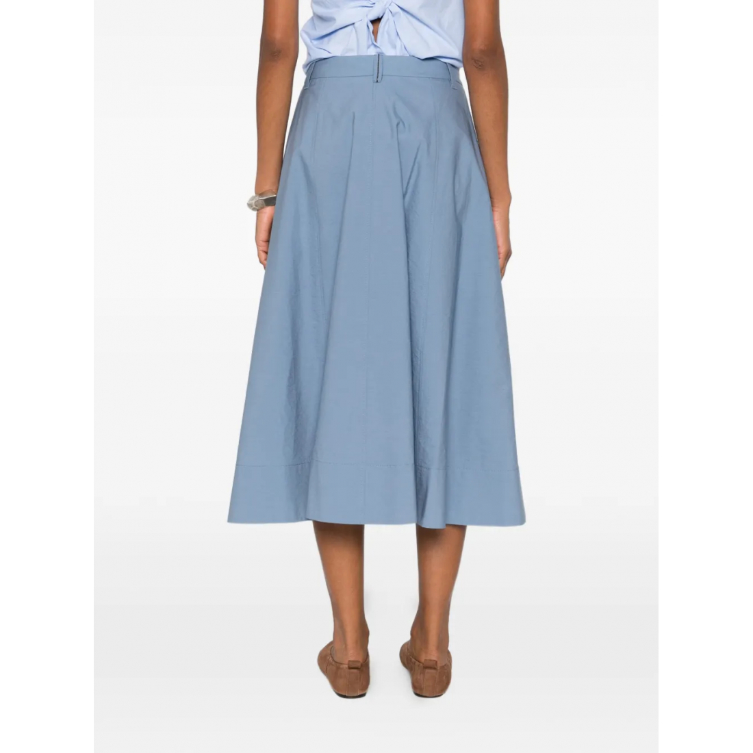 Jupe Midi 'Pleated' pour Femmes