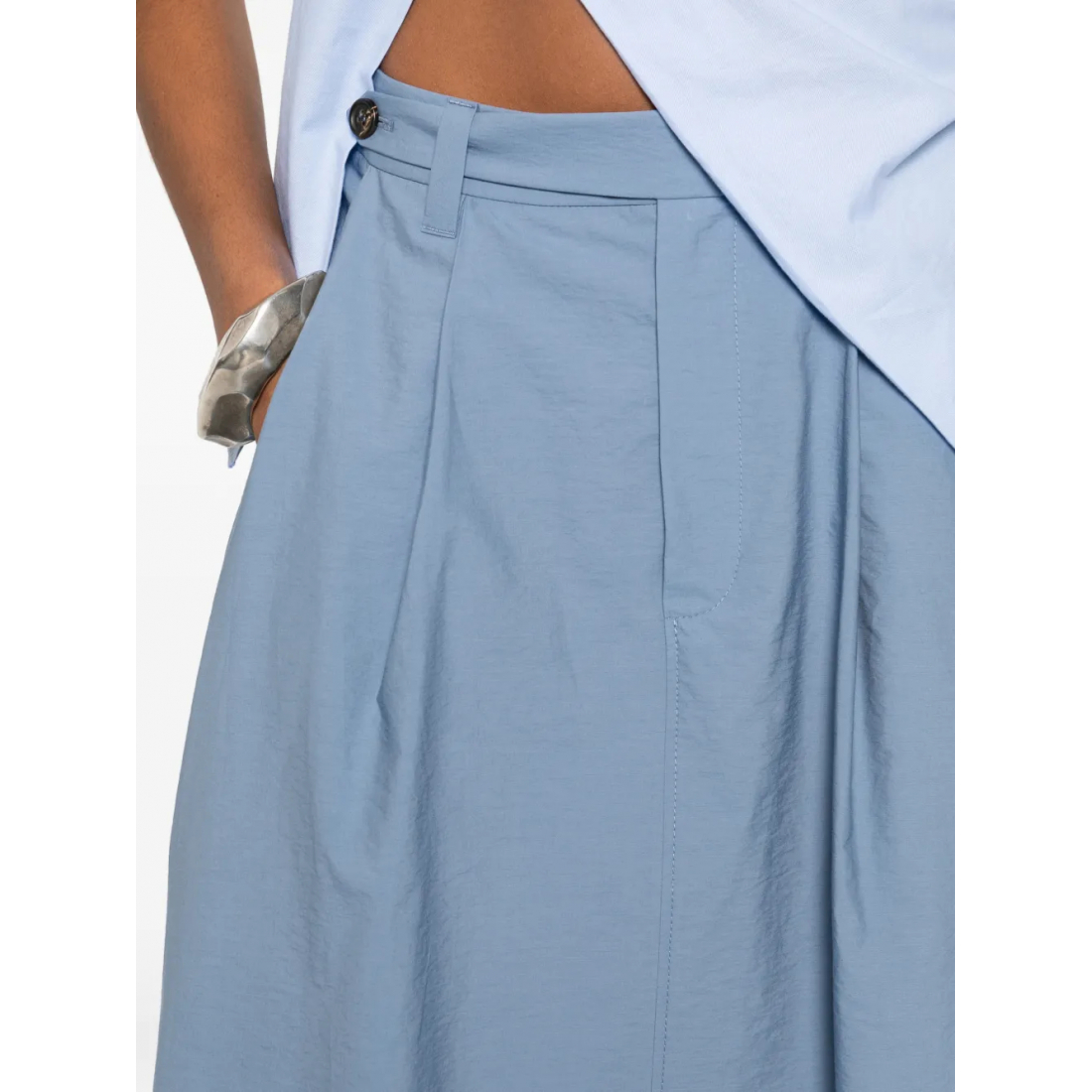 Jupe Midi 'Pleated' pour Femmes