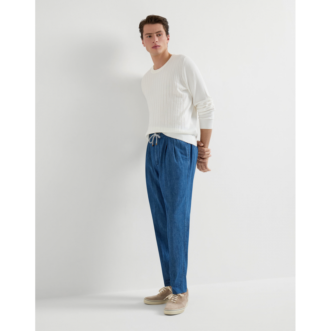 Men's 'With Drawstring And Double Pleats' Jeans