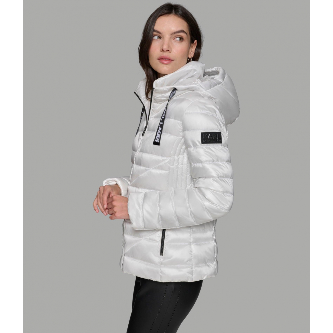'Short Puffer Jacket With Logo' pour Femmes